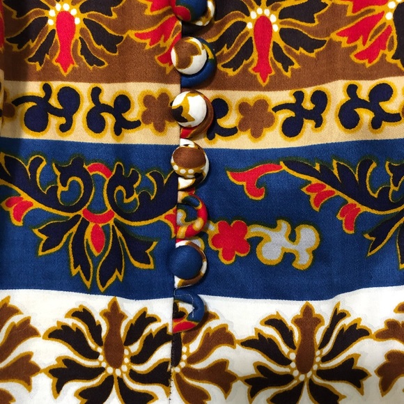 70s Vintage Print Dress - Picture 8 of 12